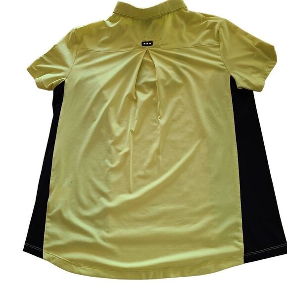 Jamie Sadock Womens Yellow Short Sleeved Golf Top Size M - Picture 2 of 10